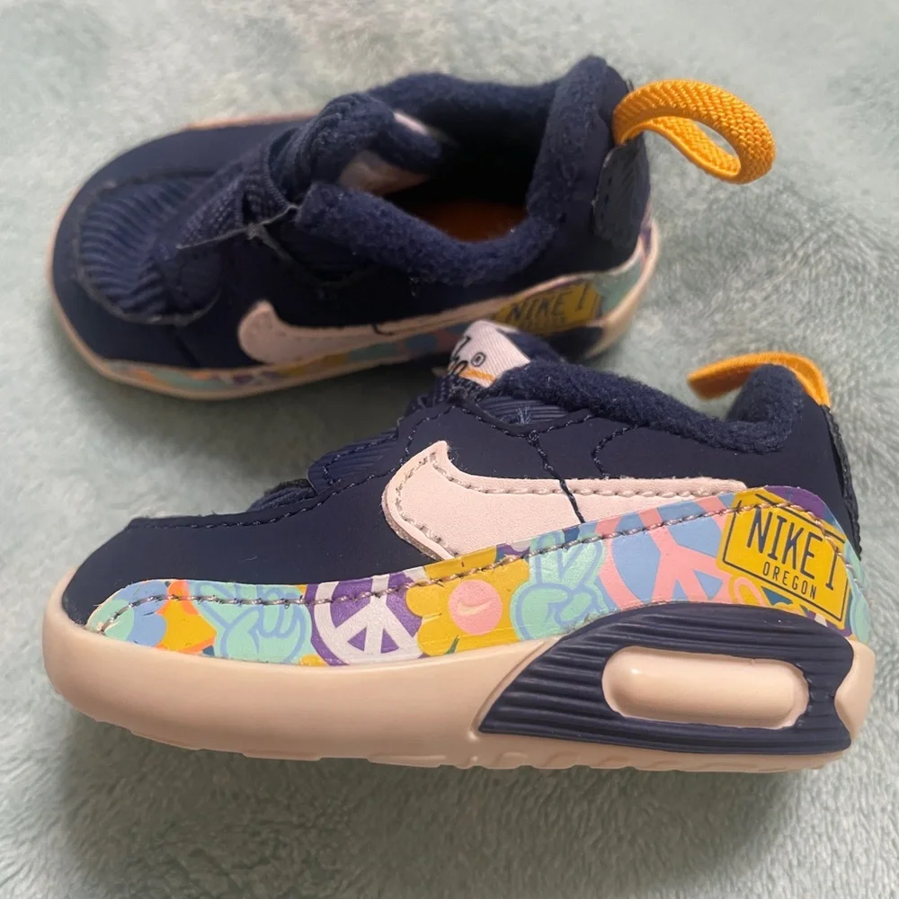 Nike Max 90 Crib SE (CB) in the Midnight Navy/White colorway infant size 1c - Picture 7 of 8